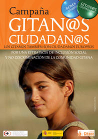 Cartel de la campaa Gitanos=Ciudadanos