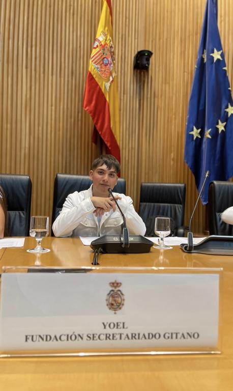 Yoel Gabarri, participante Promociona de Madrid, participa en la VI Jornada parlamentaria en el Congreso de los Diputados